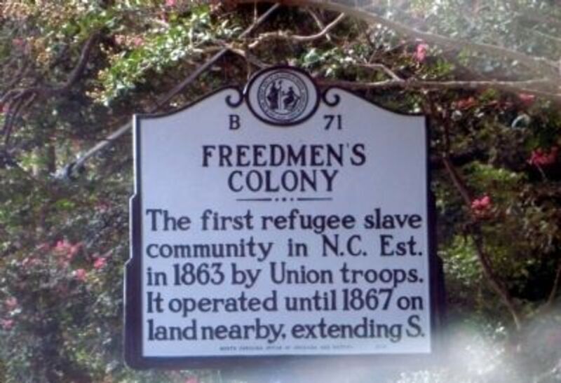 Article about the freedom settlements in the Outer Banks