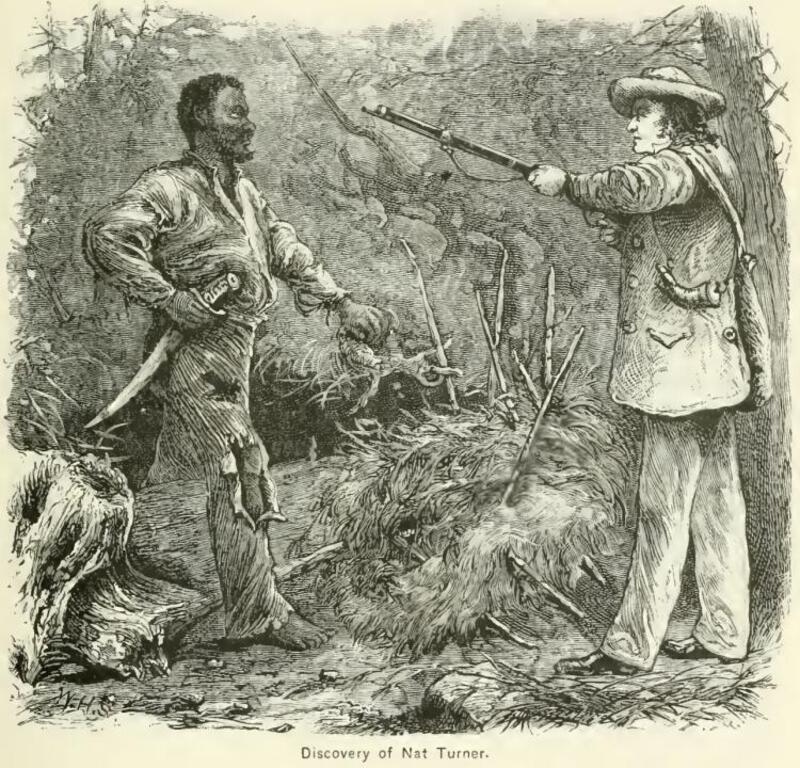 Article about Nat Turner's rebellion with a discussion of impacts felt in NC