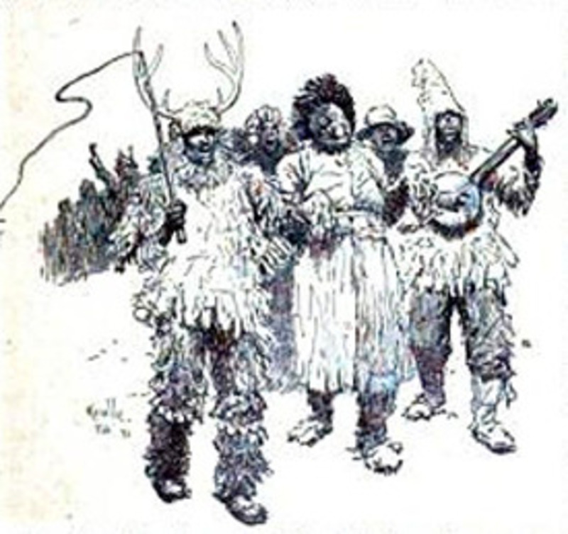 Article about the Christmas celebration of Jonkonnu that was obsrved by many enslaved people