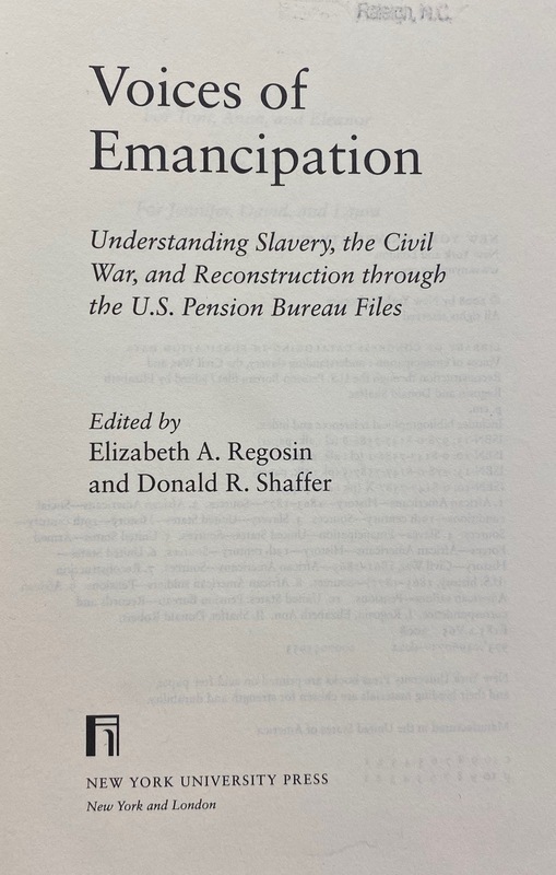 A look at emancipation and slavery through U.S. Pension Bureau records