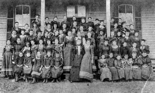 Students and faculty at Littleton Female College, 1892. North Carolina Collection, University of North Carolina at Chapel Hill Library.