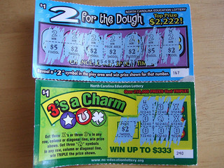 North Carolina Education Lottery Tickets, 2008. Courtesy of Flickr user Phil Hart