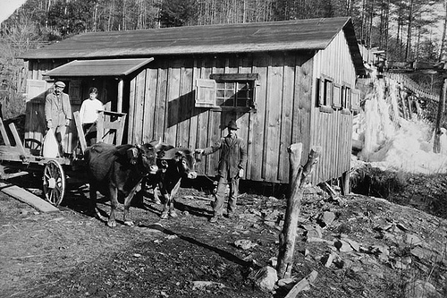 Camp creek grist mill, mountains. Courtesy of State Archives of NC.