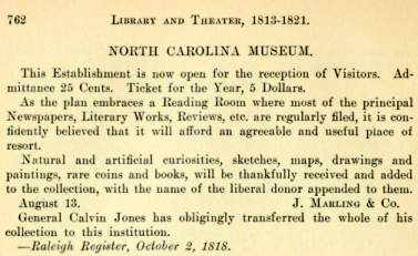 Excerpt from North Carolina schools and academies, 1790-1840; a documentary history (1915) p. 762 by Charles Coon. Image courtesy of the Internet Archive. 