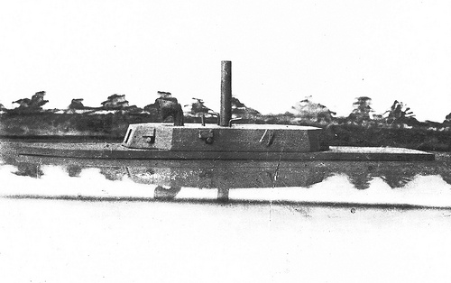 "CSS Neuse Confed Gun Boat. Model of the CSS Neuse." From the General Negative Collection, North Carolina State Archives, Raleigh, NC. Call #:N_64_1_184.  