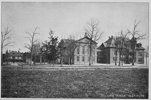 Oak Ridge Institute. From the 1896-1898 Biennial Report of the Superintendent of Public Instruction of North Carolina from the State Library of North Carolina.  
