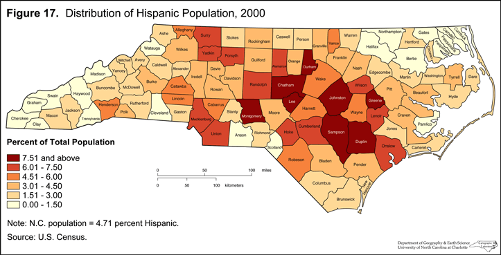 us hispanic population density map