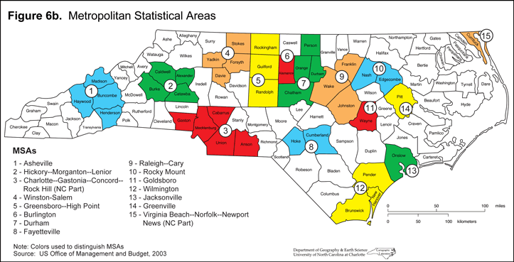 Figure 6b: Metropolital Statistical Areas