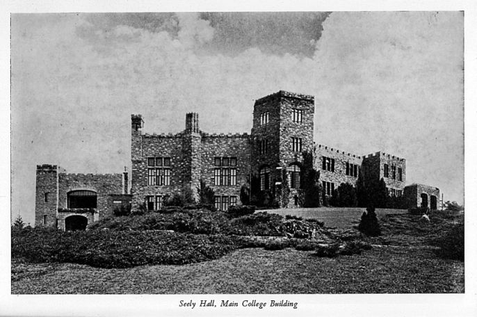 Seely Hall, Asheville-Biltmore College, 1949. Image courtesy of UNC-A Archives. 