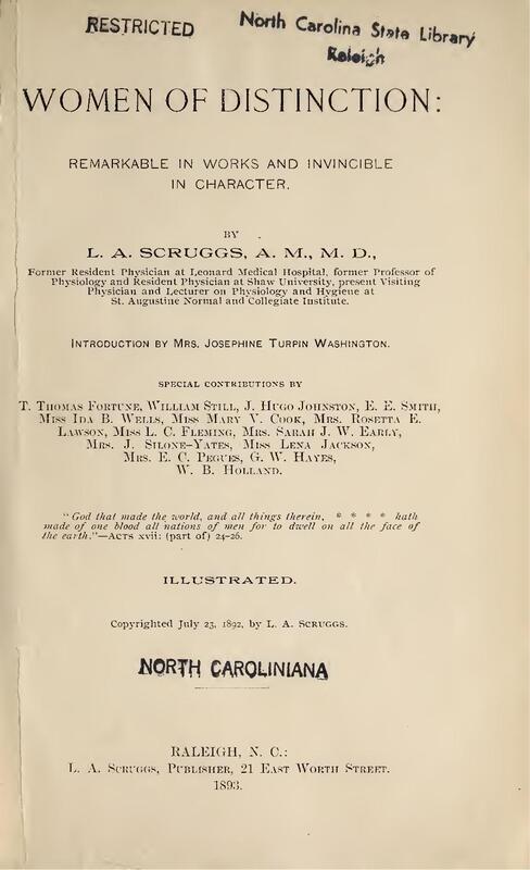 A collection of short biographies of impactful African American women.