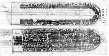 Diagram of the Decks of a Slave Ship, 1814