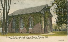 St. Lukes Church in Salisbury. Image courtesy of Rowan County Public Library. 