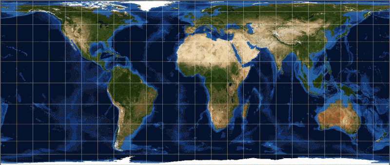 Cylindrical equal-area projection | NCpedia