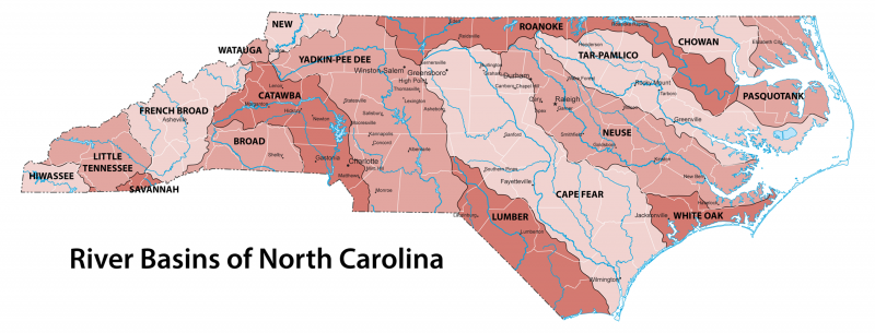 Lumber River Basin Map