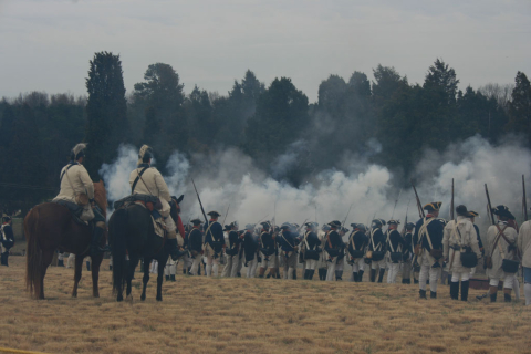 Smoke obscures the battlefield