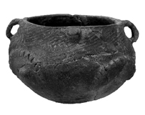 Ceramic pot from Macon County, North Carolina, ca. AD 1500