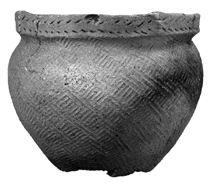 Ceramic pot from Haywood County, North Carolina, ca. AD 1000-1400