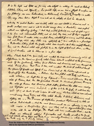 Letter from John Adams to Abigail Adams, 3 July 1776 (page 2)