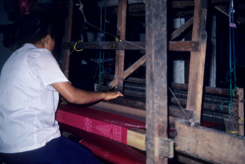 Bali Indonesia Ikat weaving