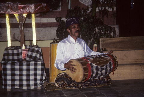 Drum players in Ubud, Bali, Indonesia 