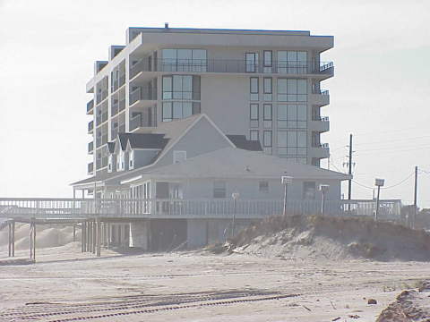 Beach erosion