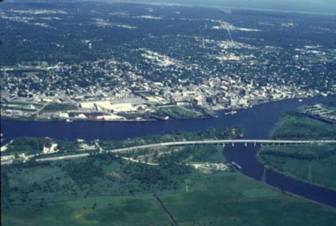 Confluence of the Cape Fear River and Northeast Cape Fear River