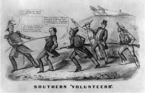 Civil War conscription cartoon