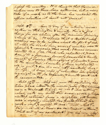 Moses Ashley Curtis diary, September 1831 (page 2 of 7)