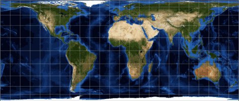 Cylindrical equal-area projection