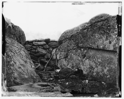 Confederate soldier dead at Gettysburg