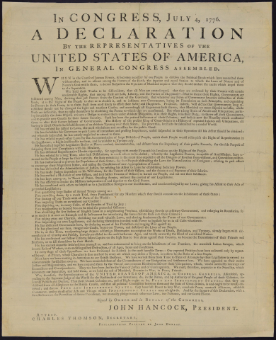 The Declaration of Independence