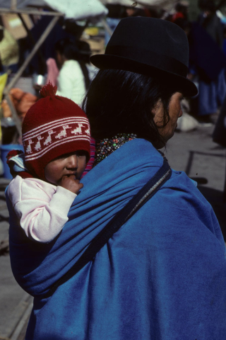 Mother and child in Cajabamba, Ecuador