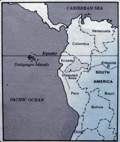 Map of Ecuador