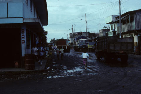 Street corner in Coca, Ecuador