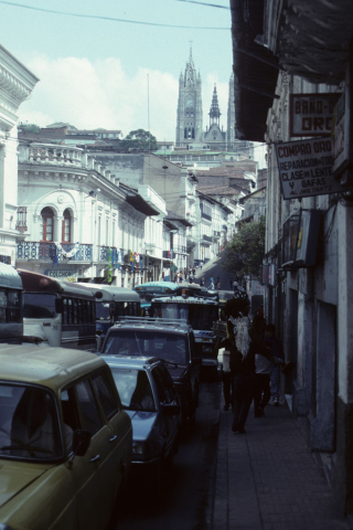 Quito's Old City with a view of the Cathedral