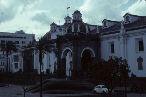 Colonial building in Independence Plaza, Quito