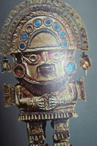 Inca deity in gold