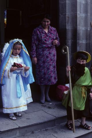 A nativity procession in Riobamba, Ecuador