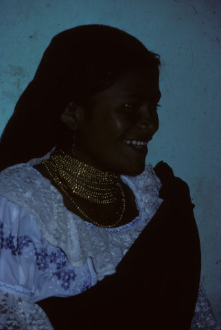 Smiling girl in Otavalo, Ecuador