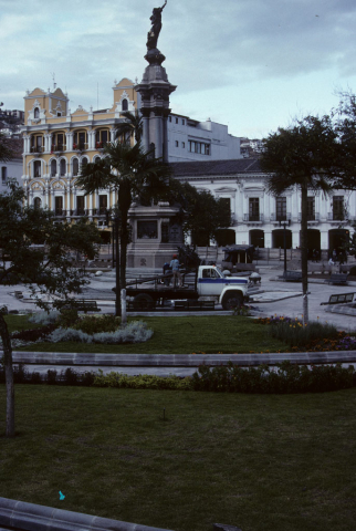 Independence plaza in Quito, Ecuador