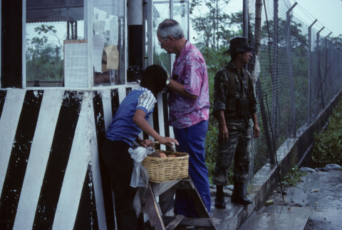 Military checkpoint between Banos and Misahualli, Ecuador