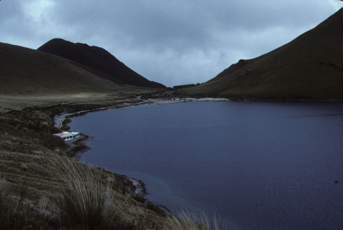 Mountain lake above Otavalo, Ecuador