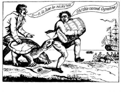 1807 Embargo Cartoon