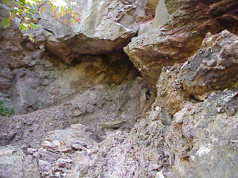 Granite cliffs-Whiteside Mountain