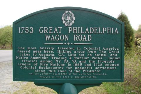 Great Wagon Road marker