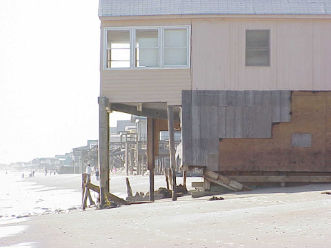 Floyd Damage on Oak Island