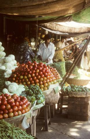 A market in Mysore, India