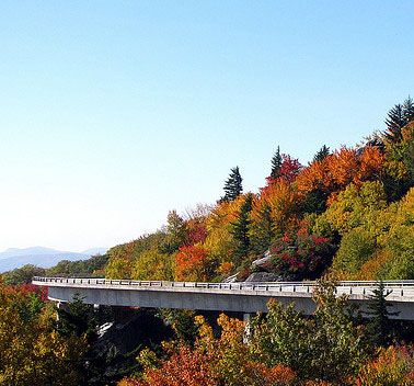 Linn Cove Viaduct in autumn