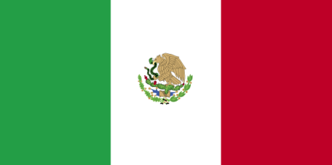 The flag of Mexico