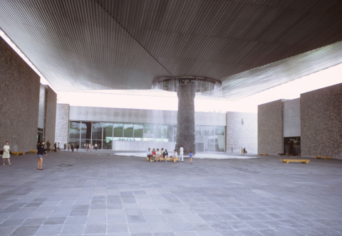 Central courtyard of the National Museum of Anthropology